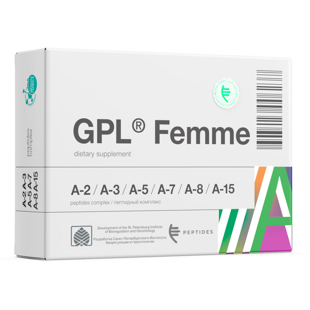 GPL® Femme: Инновационный геропротектор ( пептиды ) для восстановления женского здоровья